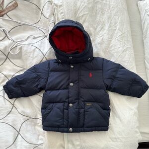 Ralph Lauren Ripstop Hooded Down Jacket Size 12 Months